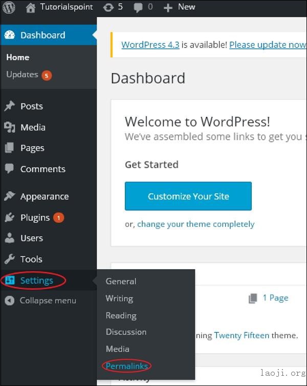 WordPress 固定链接设置