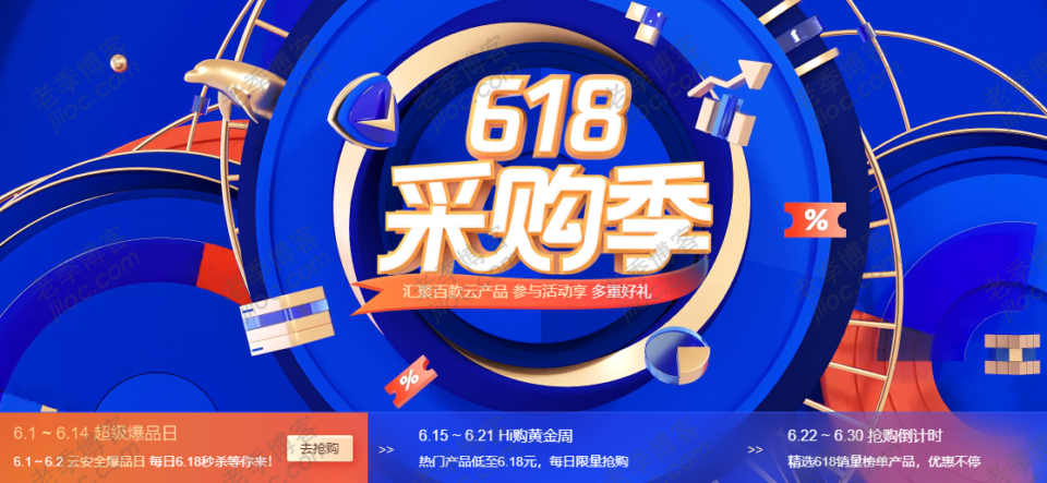 腾讯云QCloud 618超级爆品活动 2022 6.1 ~ 6.14