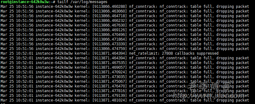 Linux 负载偏高 日志显示 nf_conntrack: table full, dropping packet 问题解决办法 Linux 负载偏高 日志显示 nf_conntrack: table full, dropping packet 问题解决办法